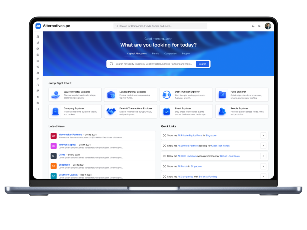 Alternatives.pe platform